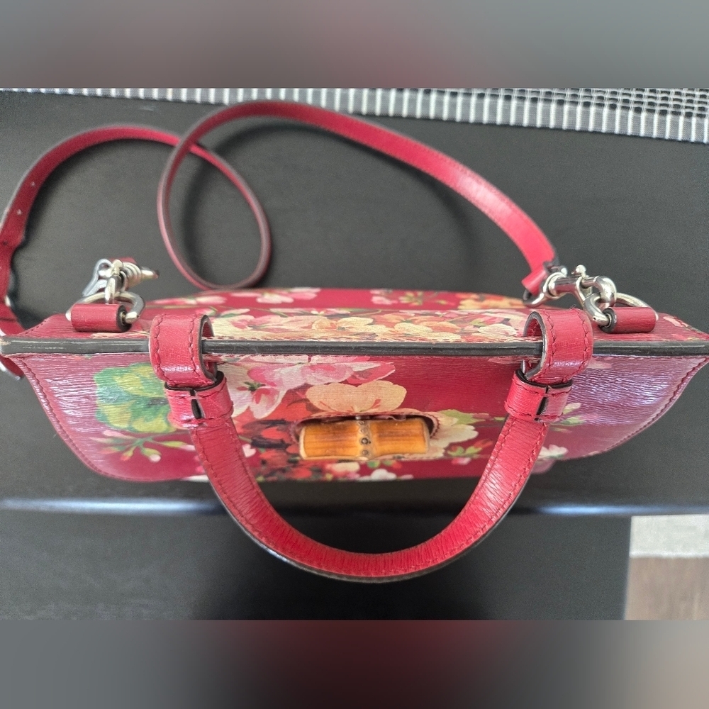 Gucci bamboo Bloom top handle leather handbag - Picture 14 of 17